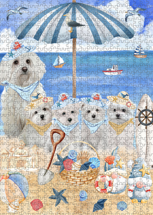 Maltese Jigsaw Puzzle: Explore a Variety of Designs, Interlocking Puzzles Games for Adult, Custom, Personalized, Gift for Dog and Pet Lovers