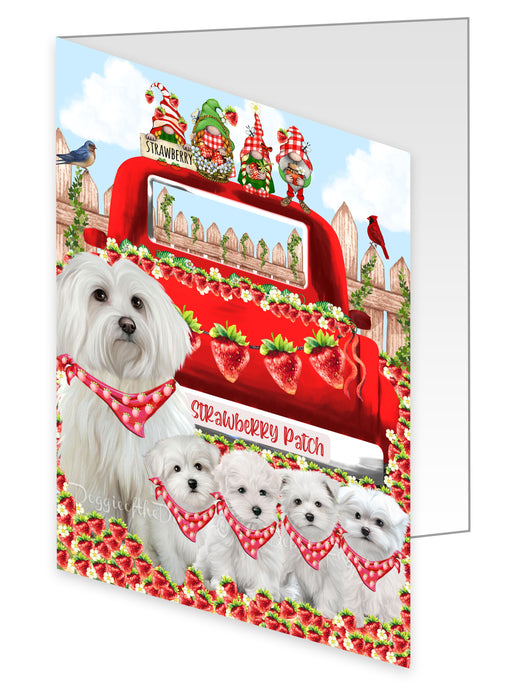 Maltese Greeting Cards & Note Cards: Invitation Card with Envelopes Multi Pack, Personalized, Explore a Variety of Designs, Custom, Dog Gift for Pet Lovers