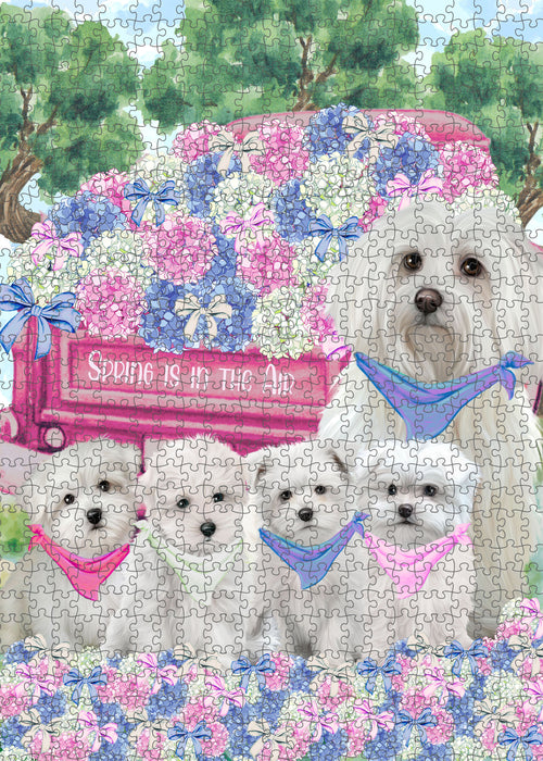Maltese Jigsaw Puzzle: Interlocking Puzzles Games for Adult, Explore a Variety of Custom Designs, Personalized, Pet and Dog Lovers Gift
