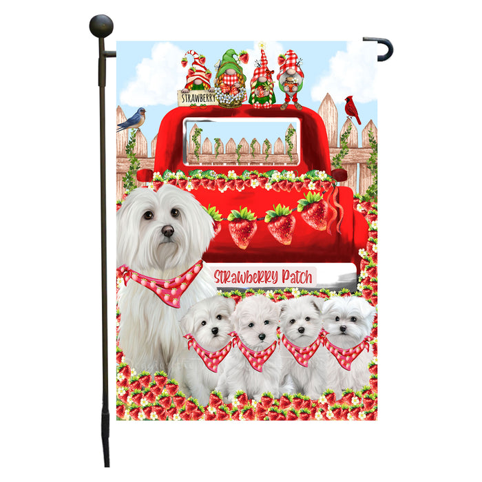 Maltese Dogs Garden Flag: Explore a Variety of Custom Designs, Double-Sided, Personalized, Weather Resistant, Garden Outside Yard Decor, Dog Gift for Pet Lovers
