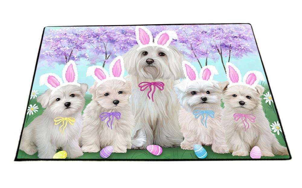 Malteses Dog Easter Holiday Floormat FLMS49608