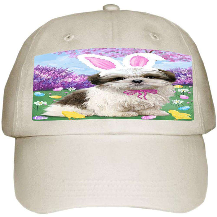 Malti Tzu Dog Easter Holiday Ball Hat Cap HAT51297