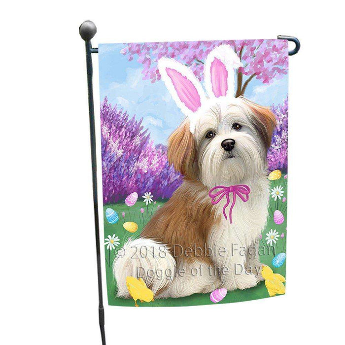 Malti Tzu Dog Easter Holiday Garden Flag GFLG49228