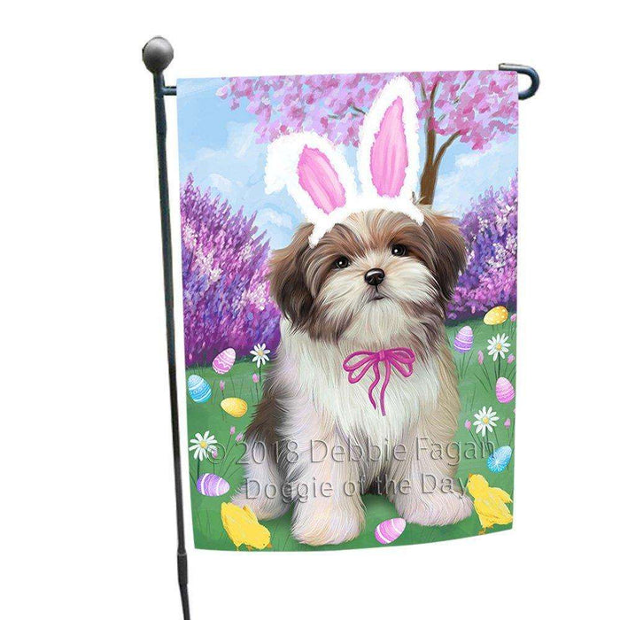 Malti Tzu Dog Easter Holiday Garden Flag GFLG49232