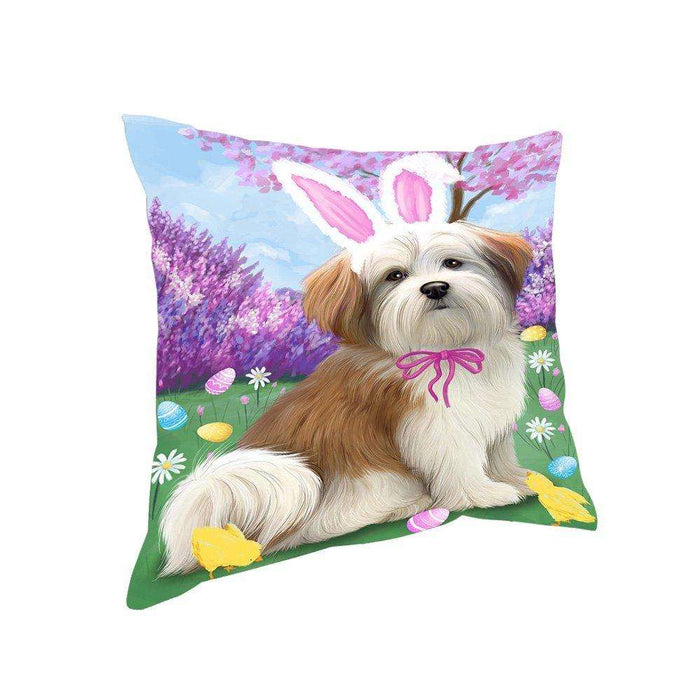 Malti Tzu Dog Easter Holiday Pillow PIL53132