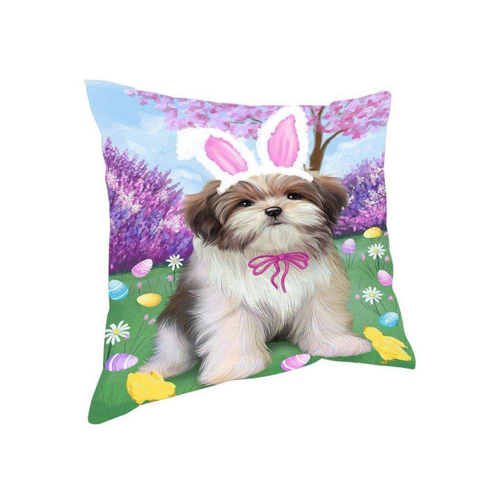 Malti Tzu Dog Easter Holiday Pillow PIL53148