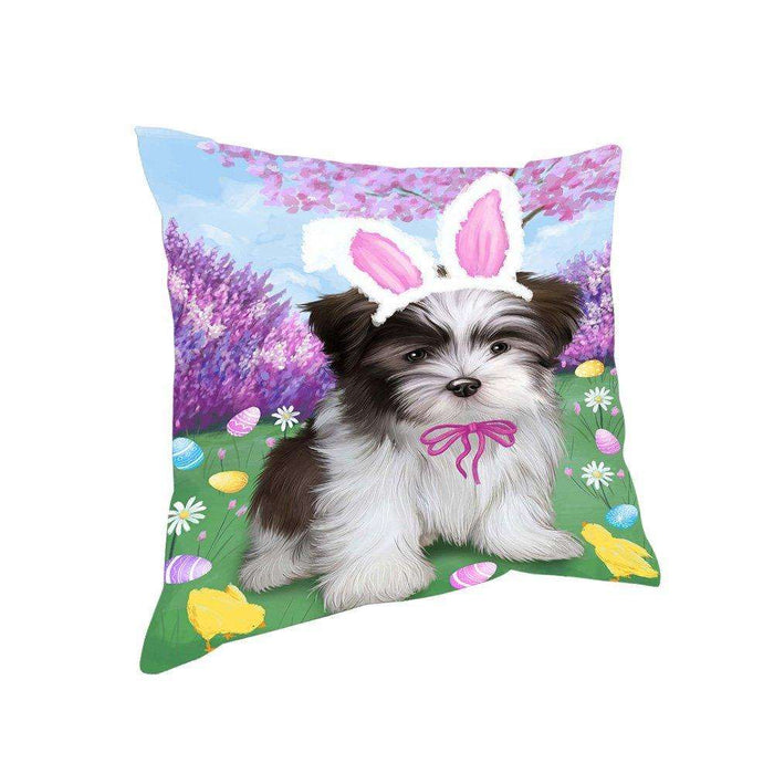 Malti Tzu Dog Easter Holiday Pillow PIL53152
