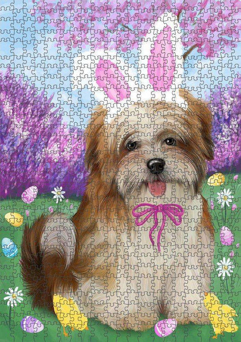 Malti Tzu Dog Easter Holiday Puzzle with Photo Tin PUZL51507