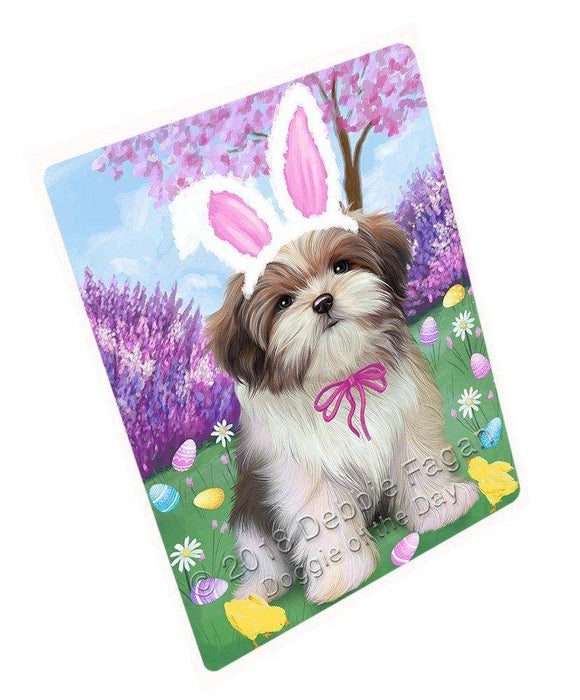 Malti Tzu Dog Easter Holiday Tempered Cutting Board C51837