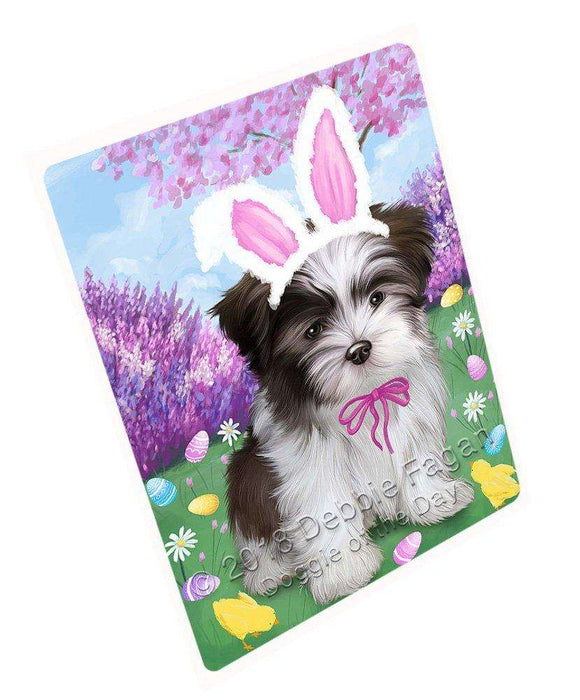 Malti Tzu Dog Easter Holiday Tempered Cutting Board C51840