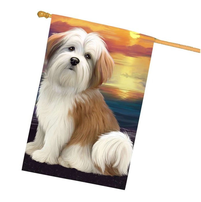 Malti Tzu Dog House Flag FLG48518