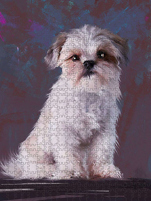 Malti Tzu Dog Puzzle with Photo Tin PUZL49164