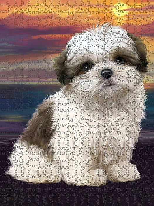 Malti Tzu Dog Puzzle with Photo Tin PUZL49377