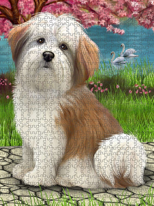 Malti Tzu Dog Puzzle with Photo Tin PUZL49386