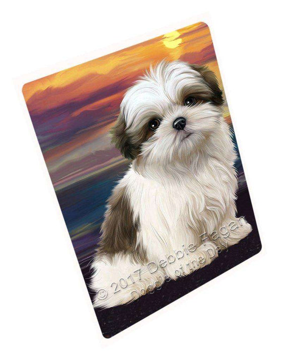 Malti Tzu Dog Tempered Cutting Board C49365