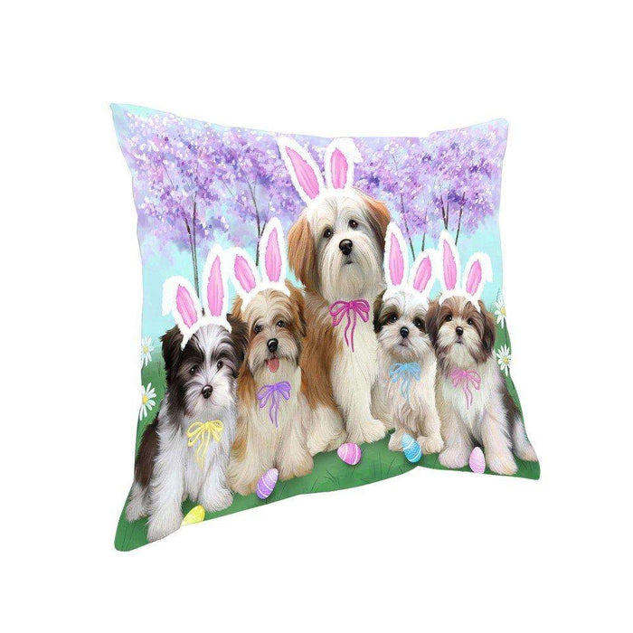 Malti Tzus Dog Easter Holiday Pillow PIL53136