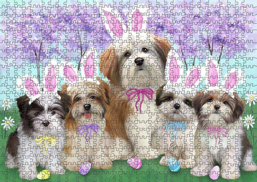 Malti Tzus Dog Easter Holiday Puzzle with Photo Tin PUZL51504