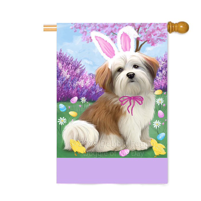 Personalized Easter Holiday Malti Tzu Dog Custom House Flag FLG-DOTD-A58977