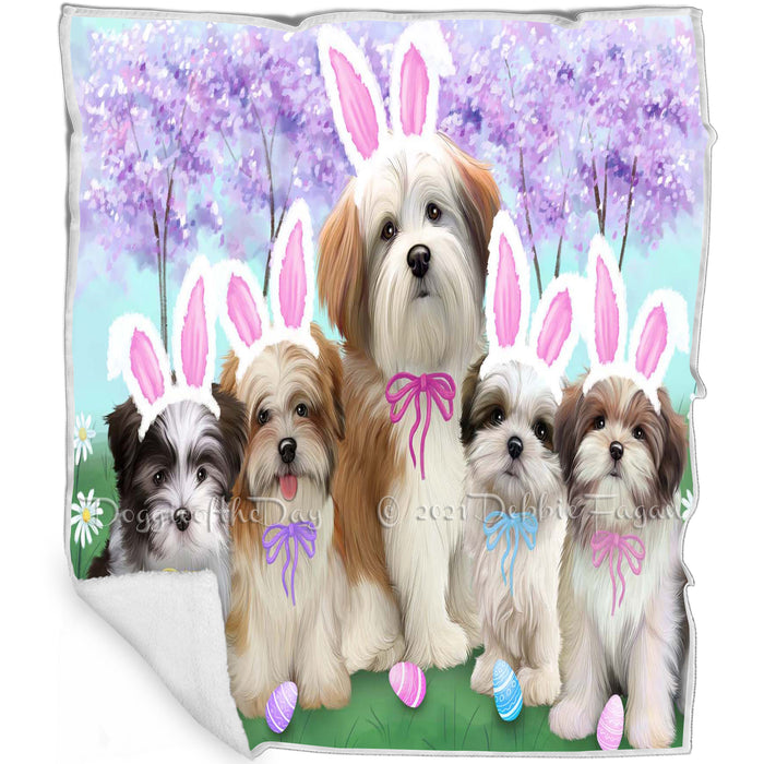 Malti Tzus Dog Easter Holiday Blanket BLNKT59484