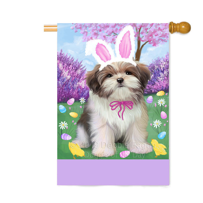 Personalized Easter Holiday Malti Tzu Dog Custom House Flag FLG-DOTD-A58981