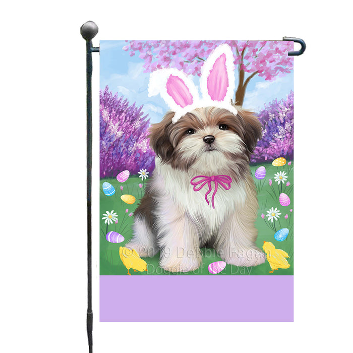 Personalized Easter Holiday Malti Tzu Dog Custom Garden Flags GFLG-DOTD-A58925