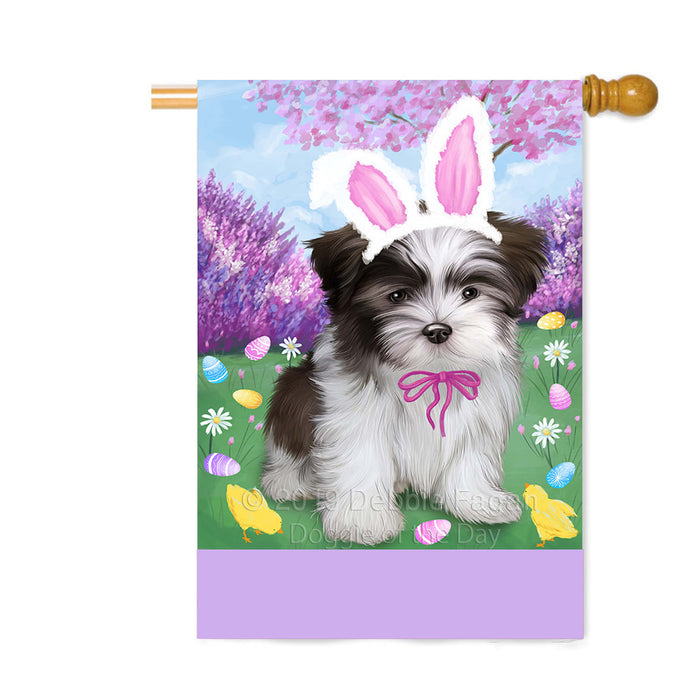 Personalized Easter Holiday Malti Tzu Dog Custom House Flag FLG-DOTD-A58982
