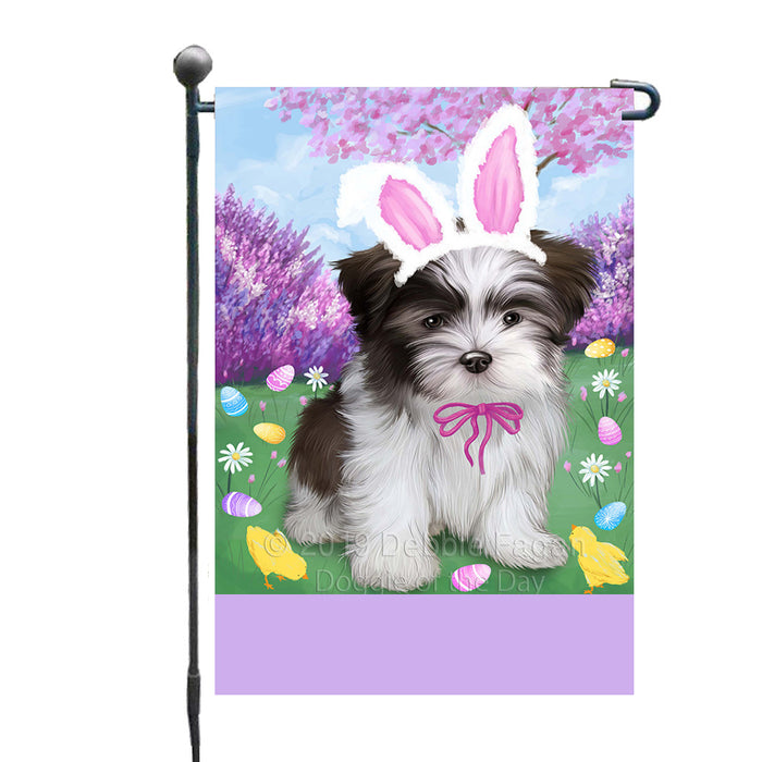 Personalized Easter Holiday Malti Tzu Dog Custom Garden Flags GFLG-DOTD-A58926