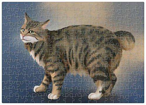 Manx Cat Puzzle with Photo Tin