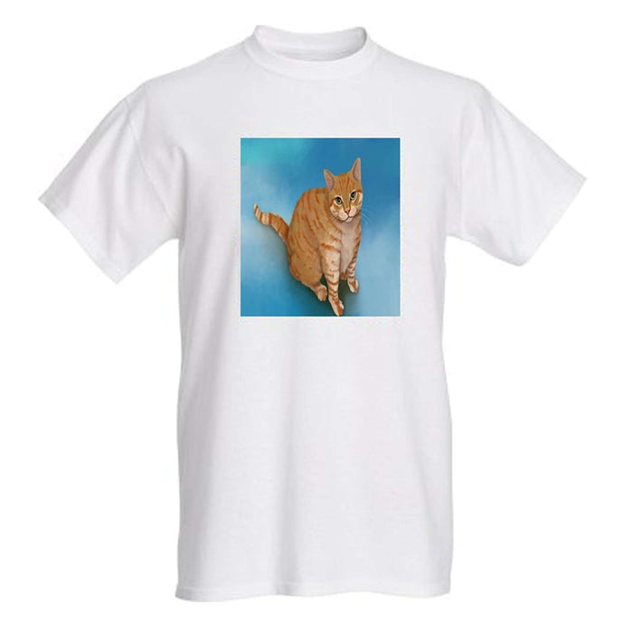 Men's Orange Cat T-Shirt
