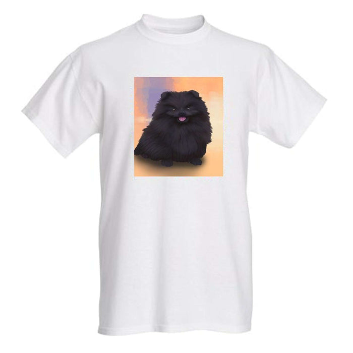 Men's Pomeranian Black Dog T-Shirt
