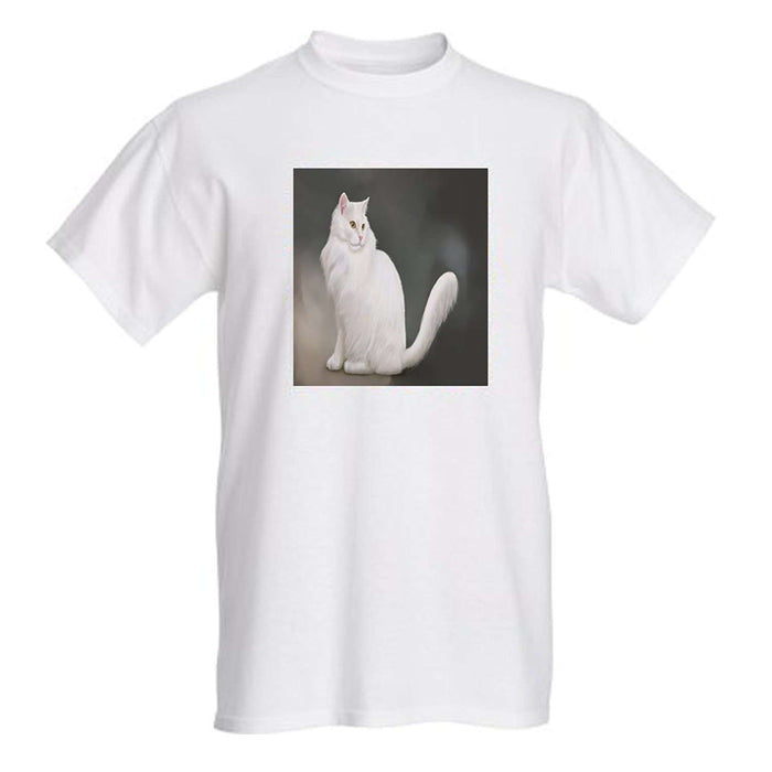 Men's White Persian Cat T-Shirt