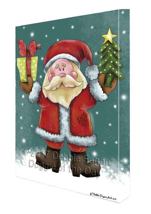 Merry Christmas Happy Holiday Canvas Wall Art