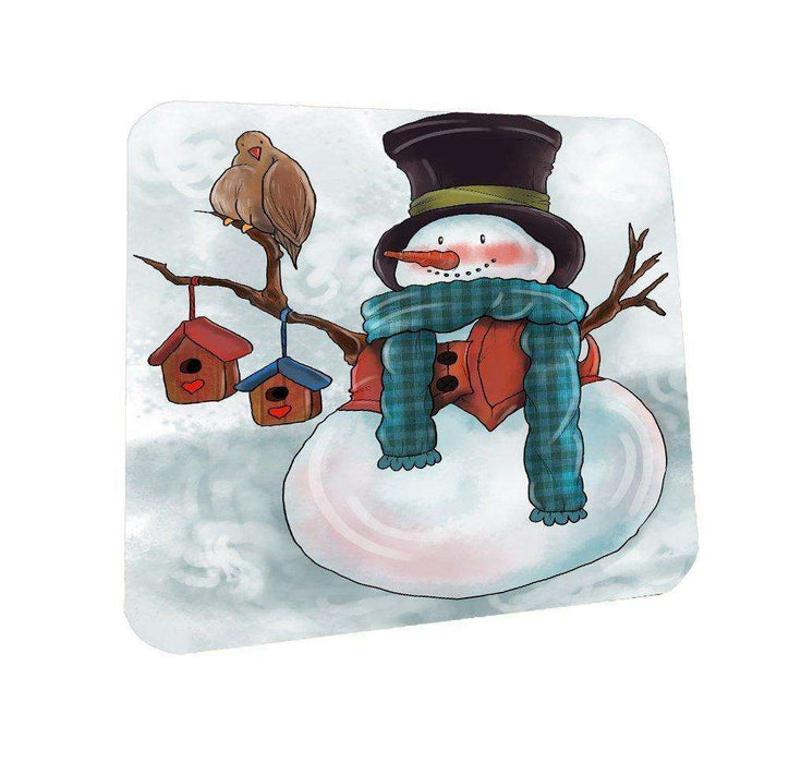 Merry Christmas Happy Holiday Coasters Set of 4