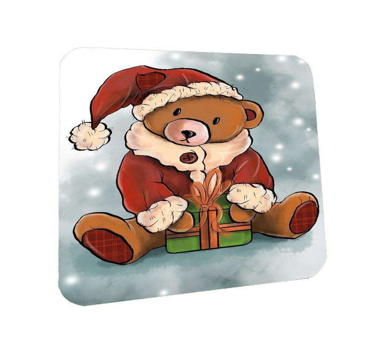 Merry Christmas Happy Holiday Coasters Set of 4