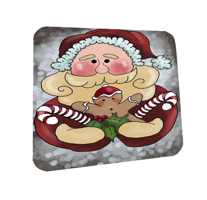 Merry Christmas Happy Holiday Coasters Set of 4
