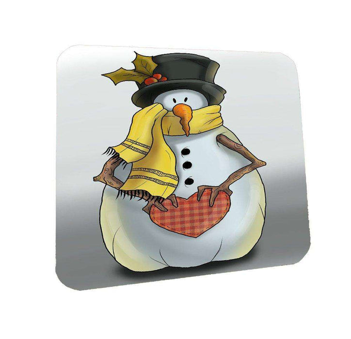 Merry Christmas Happy Holiday Coasters Set of 4