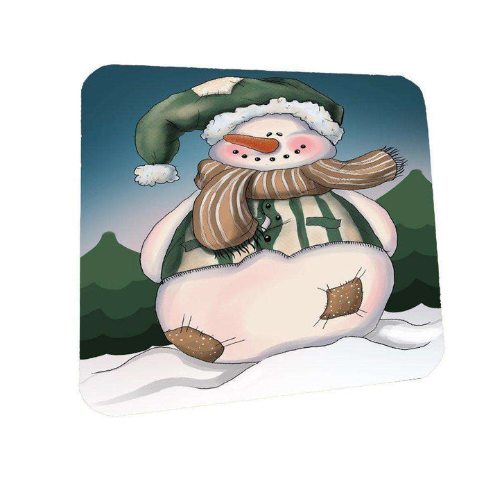 Merry Christmas Happy Holiday Coasters Set of 4