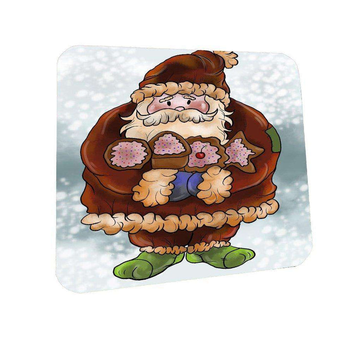 Merry Christmas Happy Holiday Coasters Set of 4