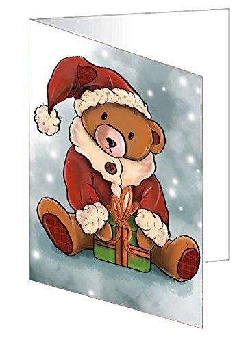 Merry Christmas Happy Holiday Handmade Artwork Assorted Pets Greeting Cards and Note Cards with Envelopes for All Occasions and Holiday Seasons
