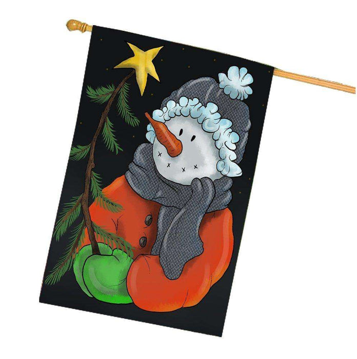 Merry Christmas Happy Holiday House Flag