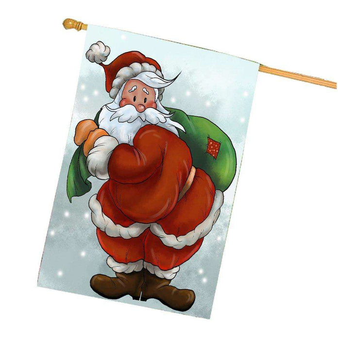 Merry Christmas Happy Holiday House Flag