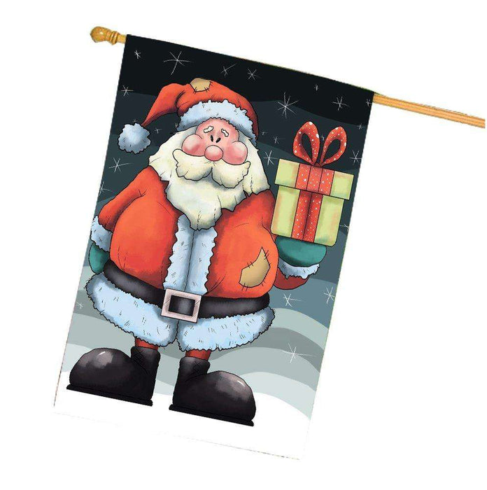 Merry Christmas Happy Holiday House Flag
