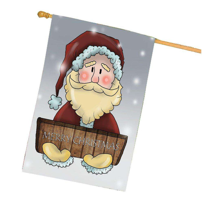 Merry Christmas Happy Holiday House Flag