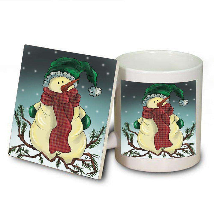Merry Christmas Happy Holiday Mug and Coaster Set