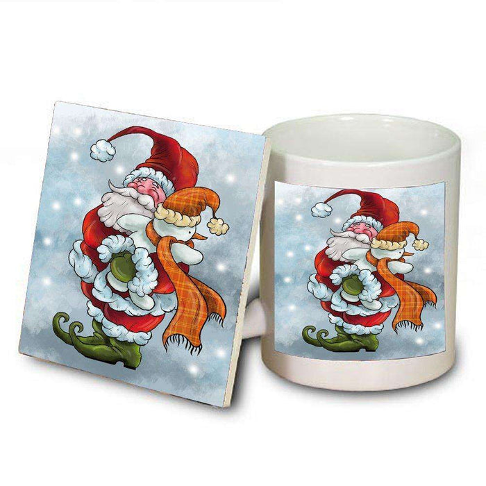 Merry Christmas Happy Holiday Mug and Coaster Set