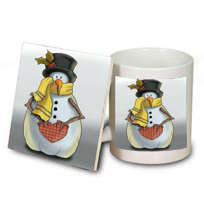 Merry Christmas Happy Holiday Mug and Coaster Set