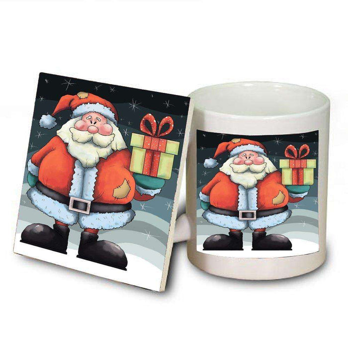 Merry Christmas Happy Holiday Mug and Coaster Set