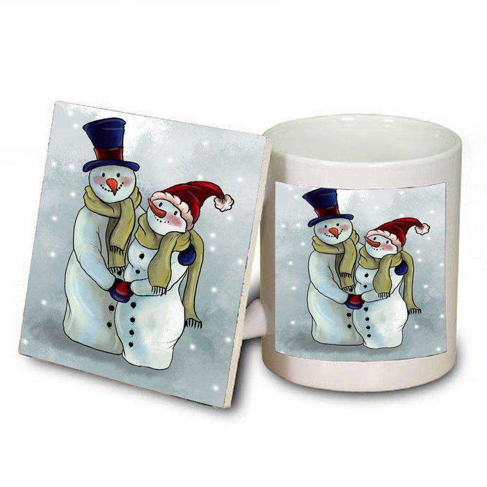 Merry Christmas Happy Holiday Mug and Coaster Set