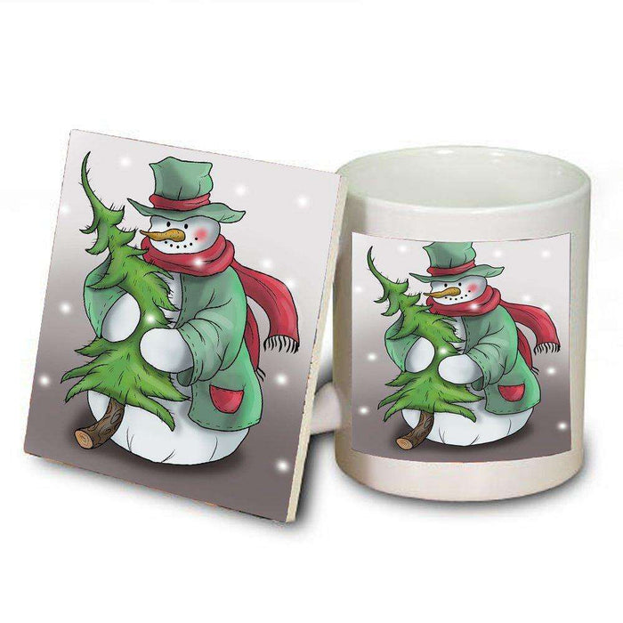 Merry Christmas Happy Holiday Mug and Coaster Set