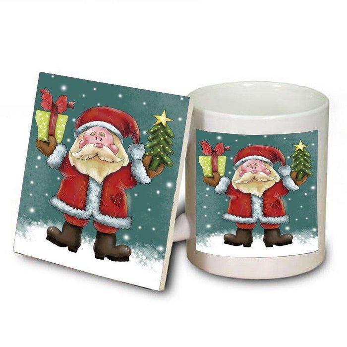 Merry Christmas Happy Holiday Mug and Coaster Set